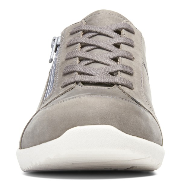 Vionic Trainers Ireland - Abigail Lace Up Grey - Womens Shoes For Sale | JFAUI-6047